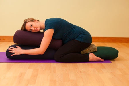 child's pose prenatal yoga