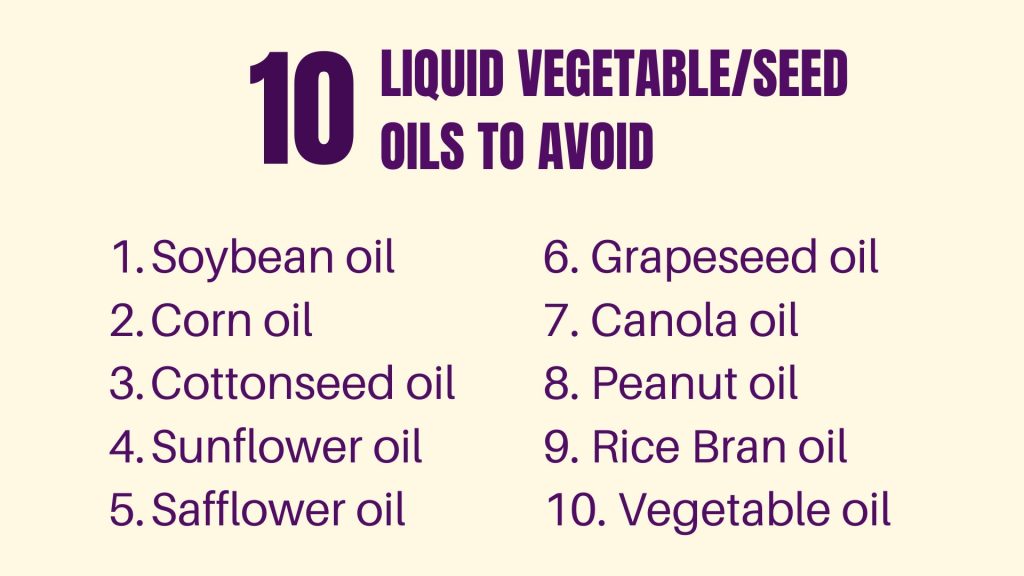 5 Tips on How To Have a Smarter Baby- Liquid vegetable/seed oils to avoid