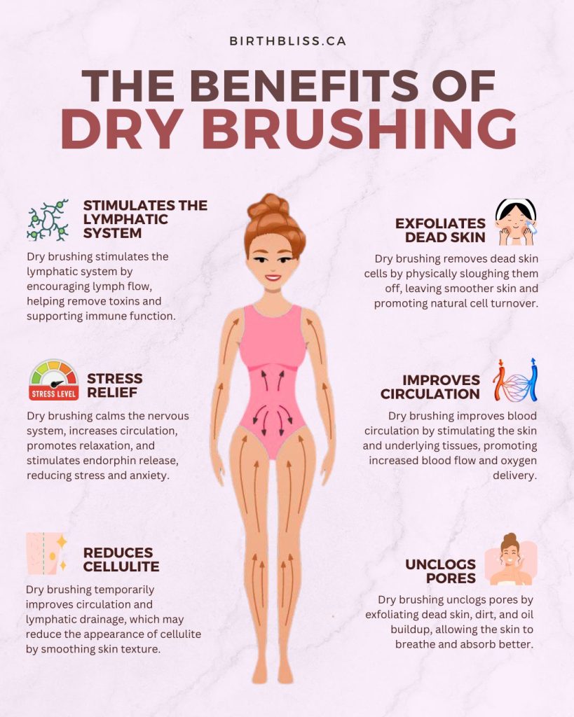 Dry Brushing Benefits During Pregnancy- Birth Bliss